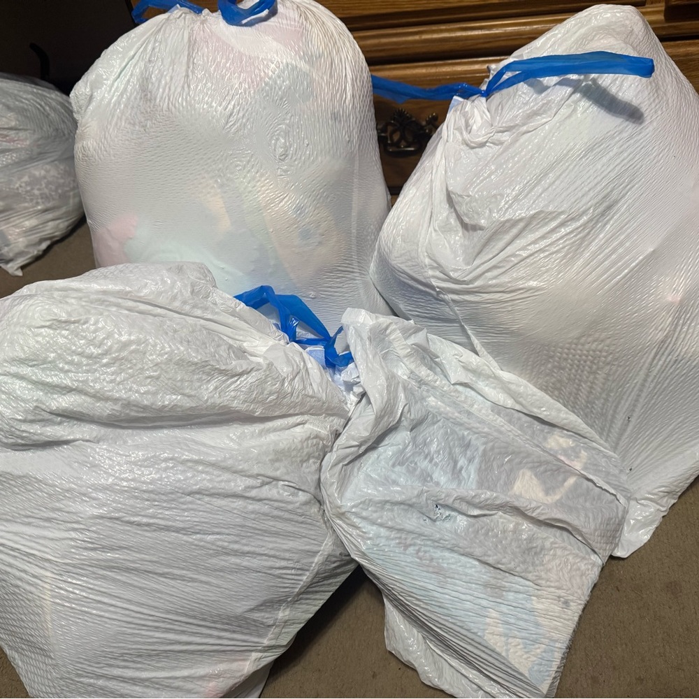 4 bags of toys and books